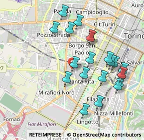 Mappa Via Monfalcone, 10136 Torino TO, Italia (1.9315)