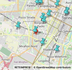Mappa Via Monfalcone, 10136 Torino TO, Italia (2.4675)