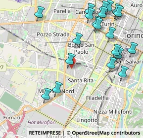 Mappa Via Monfalcone, 10136 Torino TO, Italia (2.566)