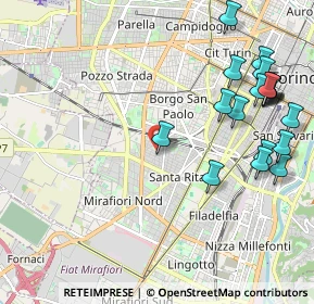 Mappa Via Monfalcone, 10136 Torino TO, Italia (2.55316)