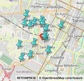 Mappa Via Monfalcone, 10136 Torino TO, Italia (1.56467)