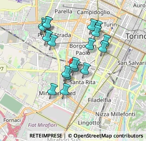 Mappa Via Monfalcone, 10136 Torino TO, Italia (1.63895)