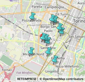 Mappa Via Monfalcone, 10136 Torino TO, Italia (1.4525)