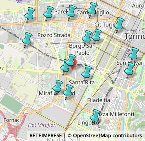 Mappa Via Monfalcone, 10136 Torino TO, Italia (2.22625)