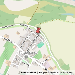Mappa Via u. roncada 36, 46020 Borgofranco sul Po, Mantova (Lombardia)