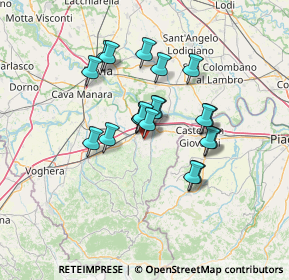 Mappa Via Roma, 27044 Canneto Pavese PV, Italia (10.47)