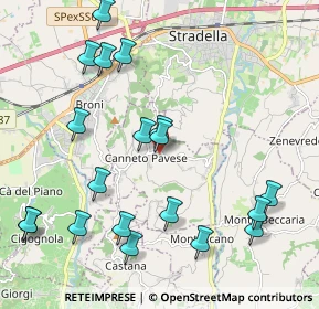 Mappa Via Roma, 27044 Canneto Pavese PV, Italia (2.39947)