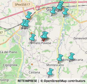 Mappa Via Roma, 27044 Canneto Pavese PV, Italia (2.15615)