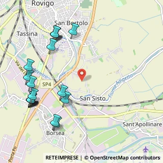 Mappa Via Pizzarda, 45100 Rovigo RO, Italia (1.365)
