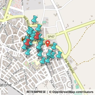 Mappa Via C. Poerio, 73044 Galatone LE, Italia (0.21538)