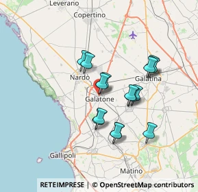 Mappa Via Torino, 73044 Galatone LE, Italia (6.25667)
