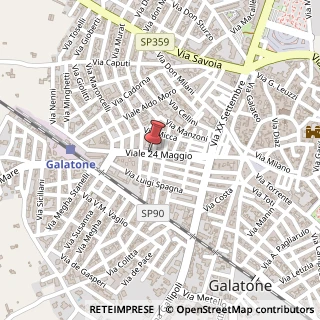 Mappa Via paolucci 1, 73044 Galatone, Lecce (Puglia)