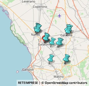 Mappa Via S. Sebastiano, 73044 Galatone LE, Italia (5.71438)