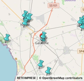 Mappa Via Montescuro, 73044 Galatone LE, Italia (6.07688)