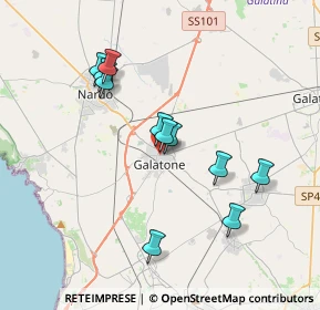 Mappa Via Montescuro, 73044 Galatone LE, Italia (3.59727)