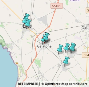 Mappa Via S. Sebastiano, 73044 Galatone LE, Italia (3.60364)
