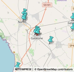 Mappa Via Montescuro, 73044 Galatone LE, Italia (4.57417)