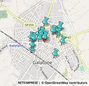 Mappa Via S. Sebastiano, 73044 Galatone LE, Italia (0.282)