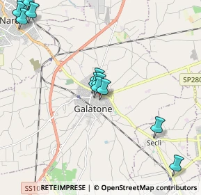 Mappa Via G. Garibaldi, 73044 Galatone LE, Italia (2.82385)