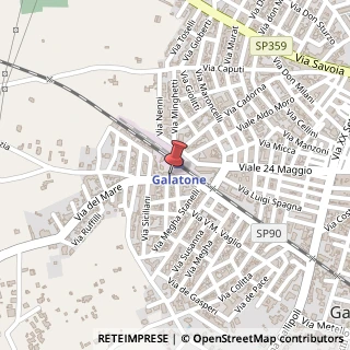 Mappa Via del Mare, 3, 73044 Galatone, Lecce (Puglia)