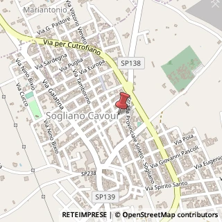 Mappa Via Soleto, 15, 73010 Sogliano Cavour, Lecce (Puglia)