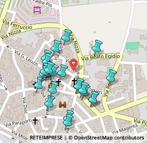 Mappa Via Convento, 73044 Galatone LE, Italia (0.11667)