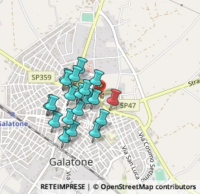 Mappa Via Convento, 73044 Galatone LE, Italia (0.3845)