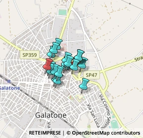 Mappa Via Convento, 73044 Galatone LE, Italia (0.2415)
