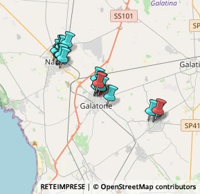 Mappa Via Convento, 73044 Galatone LE, Italia (3.048)