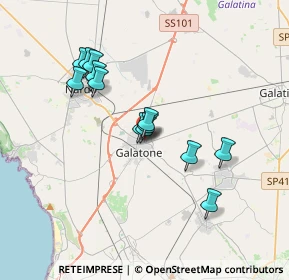 Mappa Via Convento, 73044 Galatone LE, Italia (3.28538)