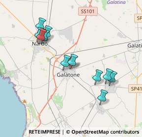 Mappa Via Convento, 73044 Galatone LE, Italia (4.03091)