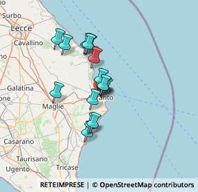 Mappa SS 16, 73028 Otranto LE (10.90467)