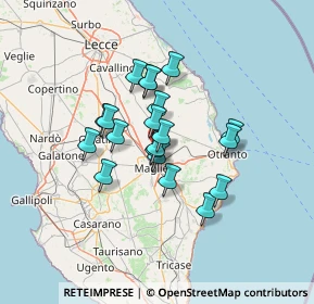 Mappa Via Vittorio Emanuele, 73020 Cursi LE, Italia (10.682)
