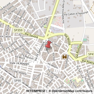 Mappa Via Tempa Rossa Roccadaspide, 10, 73044 Galatone LE, Italia, 73044 Galatone, Lecce (Puglia)