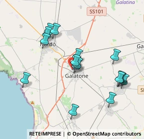 Mappa Via Luigi Cadorna, 73044 Galatone LE, Italia (4.13875)