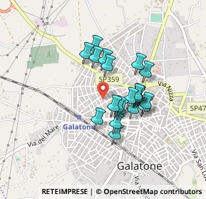 Mappa Viale Aldo Moro, 73044 Galatone LE, Italia (0.3455)