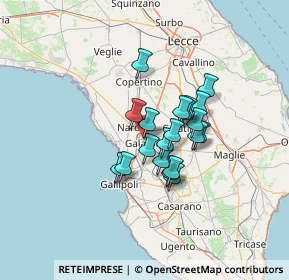 Mappa Viale Aldo Moro, 73044 Galatone LE, Italia (9.8205)