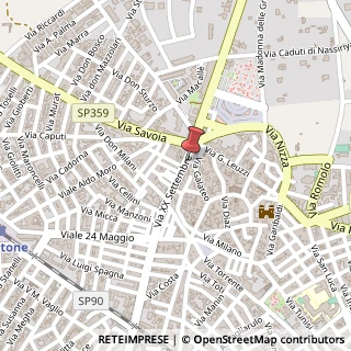 Mappa Via XX Settembre, 31, 73044 Galatone, Lecce (Puglia)