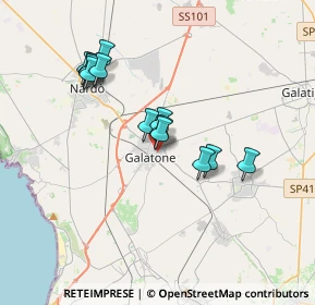 Mappa Via Tunisi, 73044 Galatone LE, Italia (3.32154)