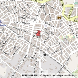 Mappa Via Cappuccini, 47, 73044 Galatone, Lecce (Puglia)