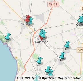 Mappa Traversa, 73044 Galatone LE, Italia (6.23529)