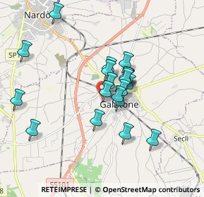 Mappa Via Pietro Siciliani, 73044 Galatone LE, Italia (1.5585)