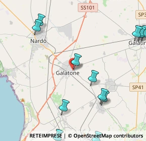 Mappa Via Antonio Gramsci, 73044 Galatone LE, Italia (6.13833)