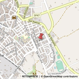 Mappa Via Antonio Gramsci, 25, 73044 Galatone, Lecce (Puglia)