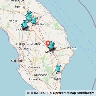 Mappa Strada statale 16 zona industriale Melpignano, 73024 Maglie LE, Italia (17.02133)