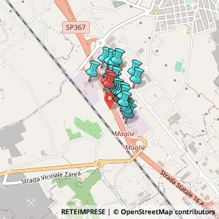 Mappa Strada statale 16 zona industriale Melpignano, 73024 Maglie LE, Italia (0.22609)