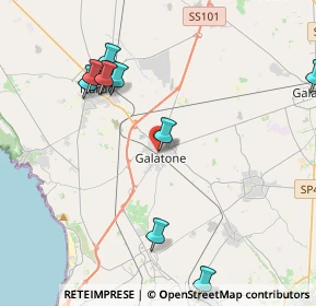 Mappa Via Achille Costa, 73044 Galatone LE, Italia (5.36)