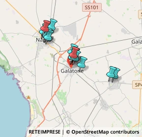 Mappa Via Achille Costa, 73044 Galatone LE, Italia (3.1435)