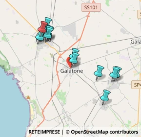 Mappa Via Achille Costa, 73044 Galatone LE, Italia (4.22714)