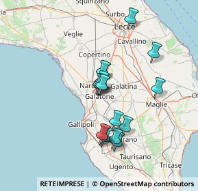 Mappa Via Achille Costa, 73044 Galatone LE, Italia (12.3275)